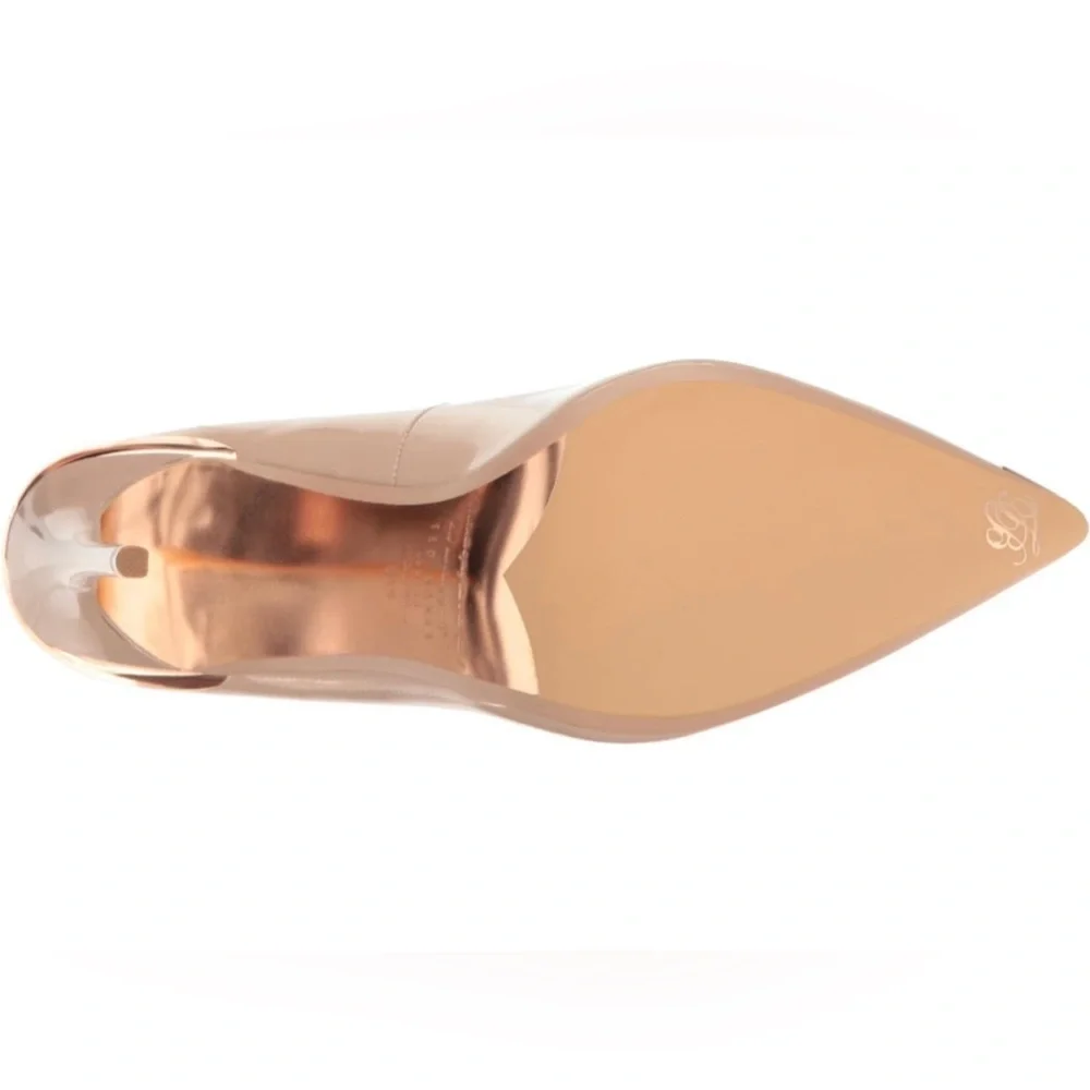 NEW Ted Baker Women's Kaawa Patent Leather Formal Shoe Nude 9.5